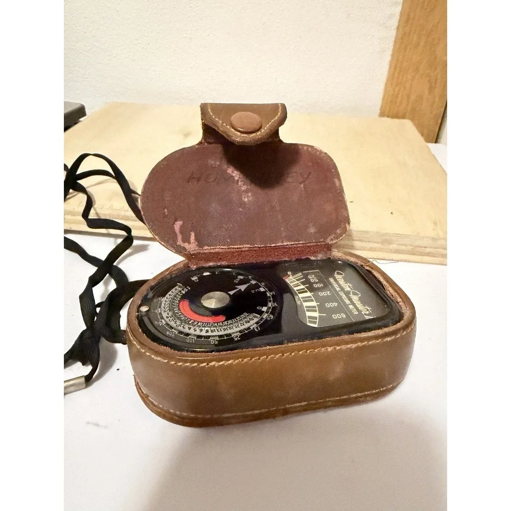Weston Master II 2 Universal Exposure Light Meter 735 w/ leather case camera *